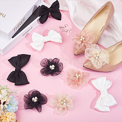 10 шт. 5 стиля пряжек для обуви из ткани&nbsp;HJEW-HY00103