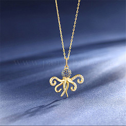 Halsketten mit Oktopus-Anhänger aus Sterlingsilber&nbsp;JN1001A