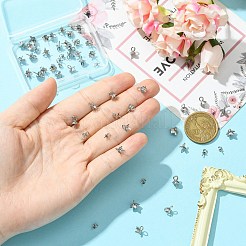 60 шт. 6 стиля 304 и 201 нержавеющая сталь дужки для колышков&nbsp;STAS-CJ0003-07