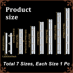 7 шт. 7 стиля корсет из нержавеющей стали бюск FIND-NB0006-66