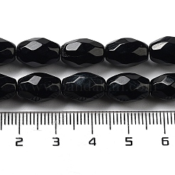 Натуральные бусины из черного оникса (окрашенные и нагретые)&nbsp;G-P520-C06-01