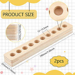 Держатель для ниточек с деревянным зажимом&nbsp;FIND-WH0290-74A