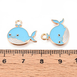 Подвески из сплава морских животных с эмалью X-ENAM-T022-34B