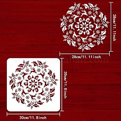 Grands modèles de pochoirs de peinture de dessin réutilisables en plastique&nbsp;DIY-WH0172-747