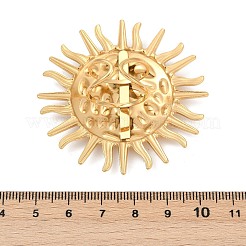 Регулируемые открытые манжеты из нержавеющей стали Sun 304 для женщин&nbsp;RJEW-Z089-01G