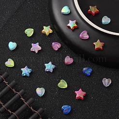 100шт 2 стиля прозрачные акриловые бусины&nbsp;OACR-YW0001-49