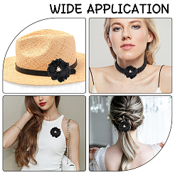 Полиэстер и сплав и акрил и АБС цветочные украшения аксессуары&nbsp;DIY-WH0588-78C