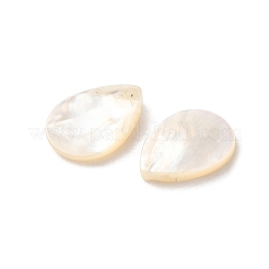 Натуральные белые бусины из ракушек&nbsp;SSHEL-F305-01A