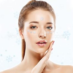 Selbstklebende Gesichts-Glitzeraufkleber aus Kunststoff für Frauen zum Schminken&nbsp;DIY-OC0009-95B