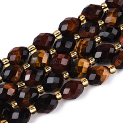 Натуральный красный тигровый глаз бисер пряди G-N342-35-8x6-04