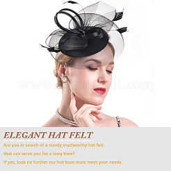 2 Stück 2 Farben Stoff Fascinator Hut Basis für Millinery&nbsp;AJEW-HS0001-05