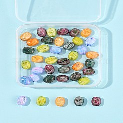 40 шт. 5-х цветные стеклянные бусины GLAA-FS0002-27