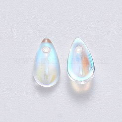 Прозрачные брызги окрашенные стеклянные подвески GLAA-R211-07-B01