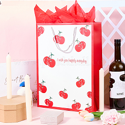 1 шт. бумажные пакеты с принтом вишни ко Дню святого Валентина&nbsp;ABAG-SP0001-12