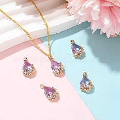 Pendentifs en verre transparent&nbsp;GLAA-FZ0001-02I