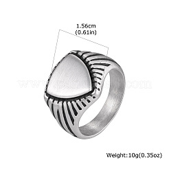 Bagues en acier inoxydable 304 pour hommes&nbsp;WG77B4D-01