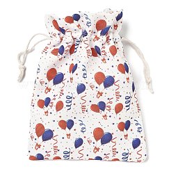 Рождественские сумки для хранения с тканевым принтом&nbsp;LS-ABAG-F010-02C-06