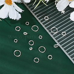 16 шт. 4 стиля 925 разъемных кольца из стерлингового серебра STER-HY0001-18