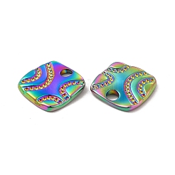 Placcatura ionica (ip) 304 pendenti in acciaio inossidabile con strass&nbsp;STAS-B032-30MC