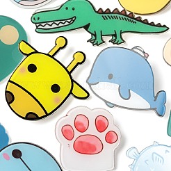 12 шт. 12 стиля акриловые безопасные броши JEWB-LS0001-06