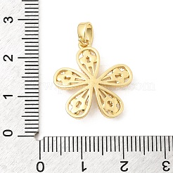 Pendentifs en laiton zircon cubique transparent&nbsp;KK-B179-03G