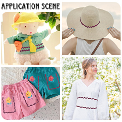 16.5 ярд полиэстеровой волнистой кружевной ленты для отделки&nbsp;OCOR-GF0004-28F