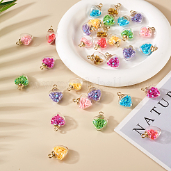 32 шт. подвеска в виде стеклянной бутылки 8 цветов&nbsp;GLAA-TA0001-36