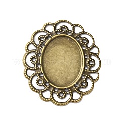 Impostazioni del connettore cabochon in ferro stile tibetano&nbsp;FIND-B020-22AB