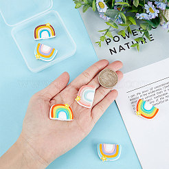 8шт 4-х цветные силиконовые бусины SIL-SC0001-12