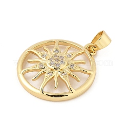 Colgante micropavé cubic zirconia de latón&nbsp;KK-Z111-01G