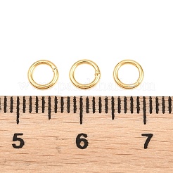 Latón cerrado anillos del salto&nbsp;KK-D257-01G-03