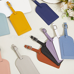 Вырезанная полая 11шт 11 цвета pu кожа багажная бирка OFST-CL0001-02