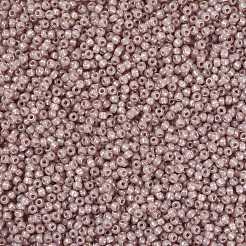 MIYUKIラウンドロカイユビーズ  日本製シードビーズ  （rr2359)シルバーラインシェルオパール  8/0  3mm  穴：1mm  約422~455PCS /ボトル  10 G /ボトル&nbsp;SEED-JP0009-RR2359