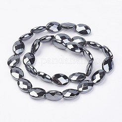 Non magnetici perle ematite sintetico fili&nbsp;G-F396-10-10x14mm
