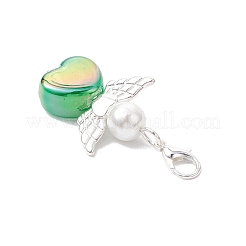 Акриловые подвески в форме сердца ангела HJEW-JM03653