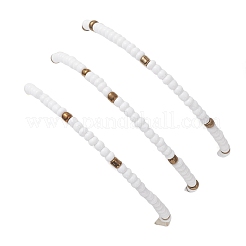 3шт синтетические бирюзовые бусины эластичные браслеты для женщин&nbsp;BJEW-JB13493