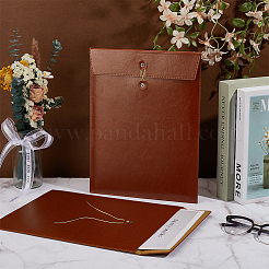 2 шт. карманы для хранения канцелярских принадлежностей из искусственной кожи формата А4&nbsp;AJEW-BC0009-22B