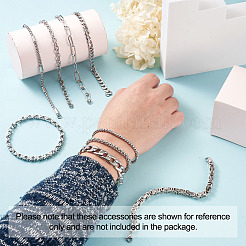 Браслеты-цепочки унисекс из нержавеющей стали 304 BJEW-TA0001-05P