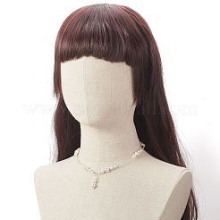 Collana lariat con perline di perle di conchiglia&nbsp;NJEW-TA00062