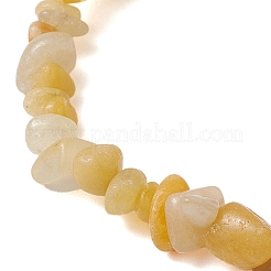Stretch-Armbänder aus natürlichem Topas-Jade-Chip-Perlen für Frauen und Männer&nbsp;BJEW-JB10665-04