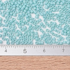 MIYUKIデリカビーズ小  シリンダー  日本製シードビーズ  15/0  （dbs1595)マット不透明なオパールab  1.1x1.3mm  穴：0.7mm  約35000PCS /ボトル  10 G /ボトル&nbsp;SEED-JP0008-DBS1595