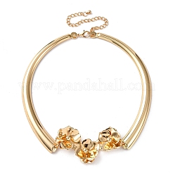 Ожерелья-чокеры из железного цветка для женщин&nbsp;LS-NJEW-U046-02G