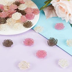 50шт 5 цвета прозрачные кабошоны из смолы CRES-OC0001-09