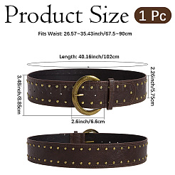 Ceintures ventrales en cuir PU avec rivets métalliques&nbsp;AJEW-WH20013-204B