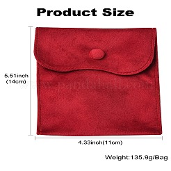 6шт 6 цвета бархатные мешочки для ювелирных изделий&nbsp;ABAG-CJ0001-04