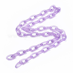 Chaînes de câble en plastique ABS transparent faites à la main&nbsp;KY-S166-001C