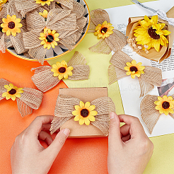 Льняные аксессуары с бантом&nbsp;LS-DIY-WH0430-069