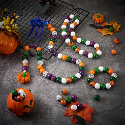 Наборы для изготовления деревянных украшений на хэллоуин своими руками&nbsp;DIY-CD0001-42