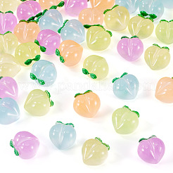 50 шт. 5-х цветные светящиеся полупрозрачные смоляные декоден-кабошоны&nbsp;RESI-TA0004-34