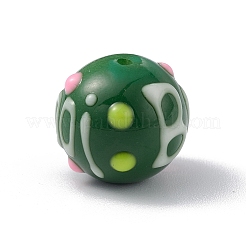 Непрозрачные окрашенные стеклянные бусины&nbsp;GLAA-B001-01D